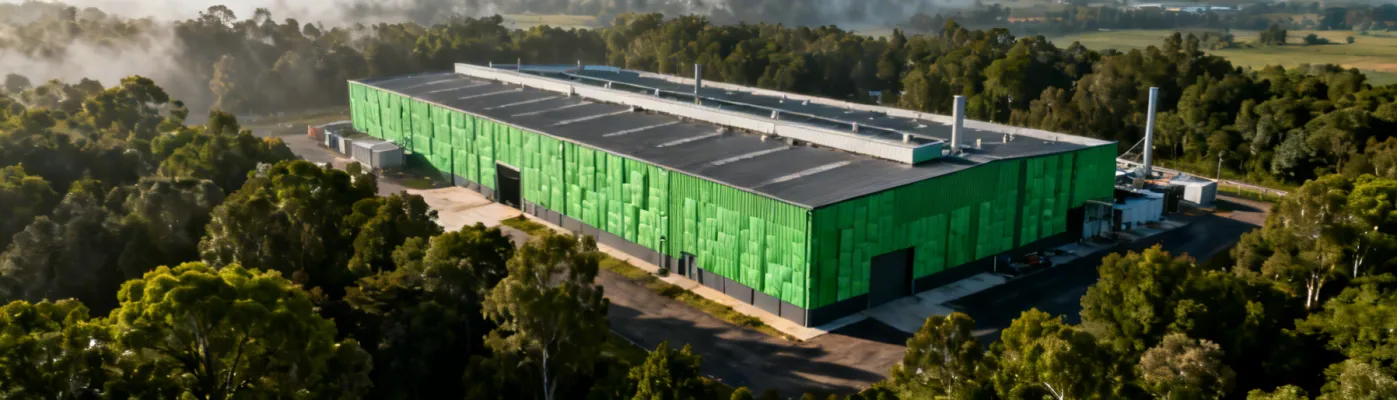 Kingspan insulated panel building aerial view