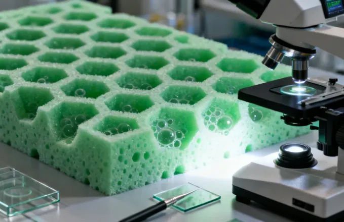 QuadCore+ PIR foam cell structure microscopy